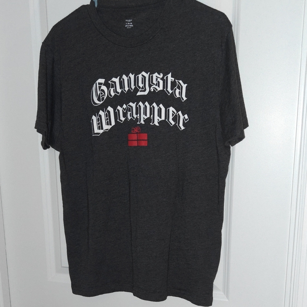 Holiday Time Gangsta Wrapper Tee - Dark Gray